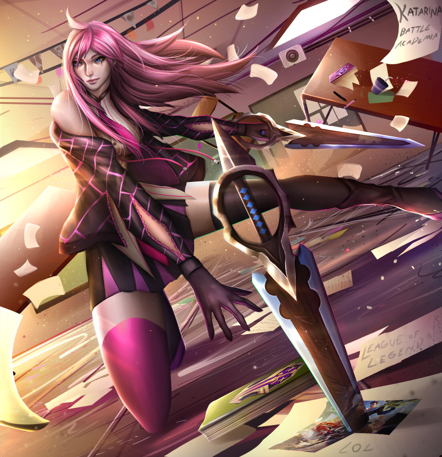 Кейтлин из боевой академии цветовые схемы