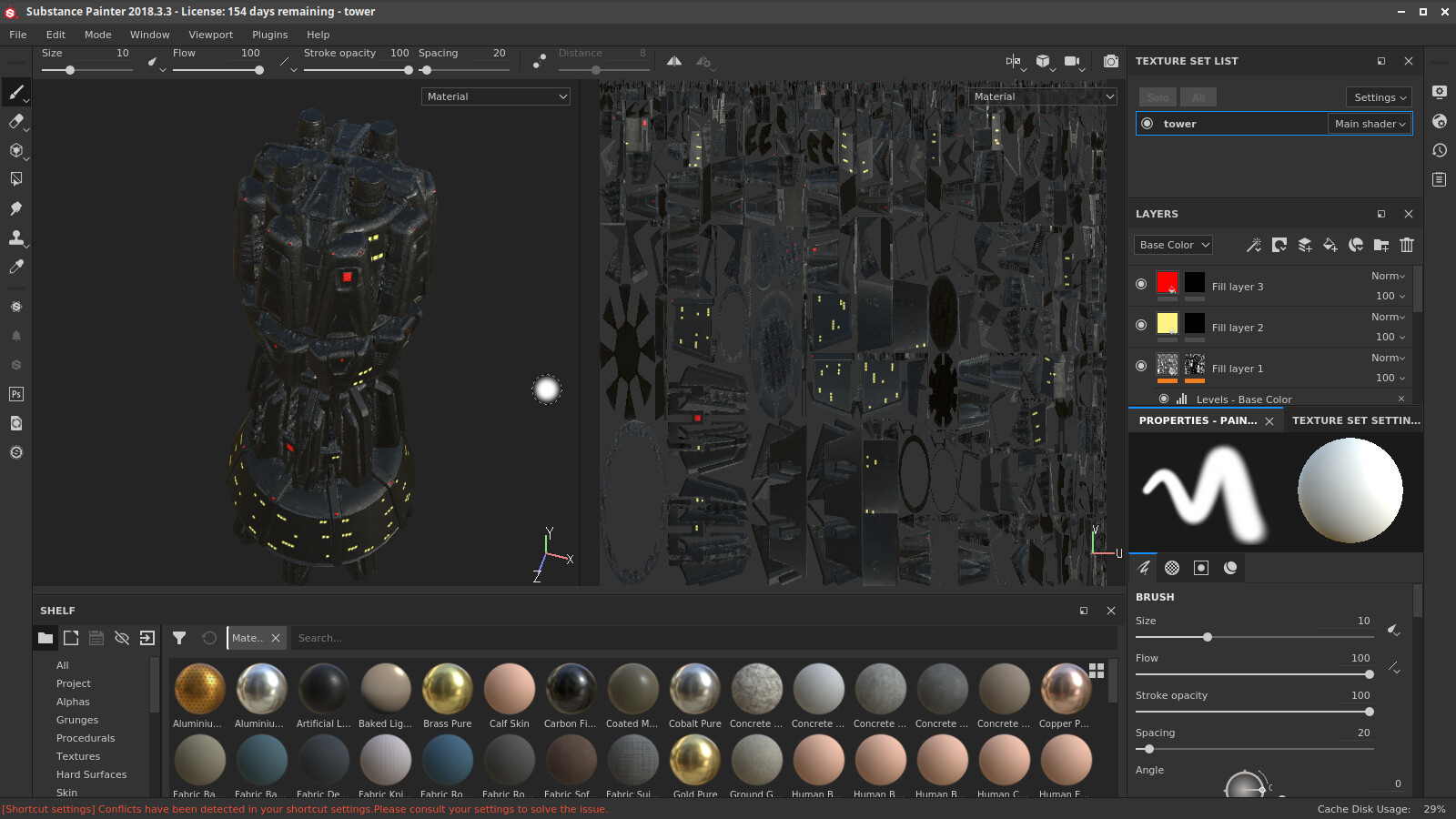 tower textures, all done in substance Painter