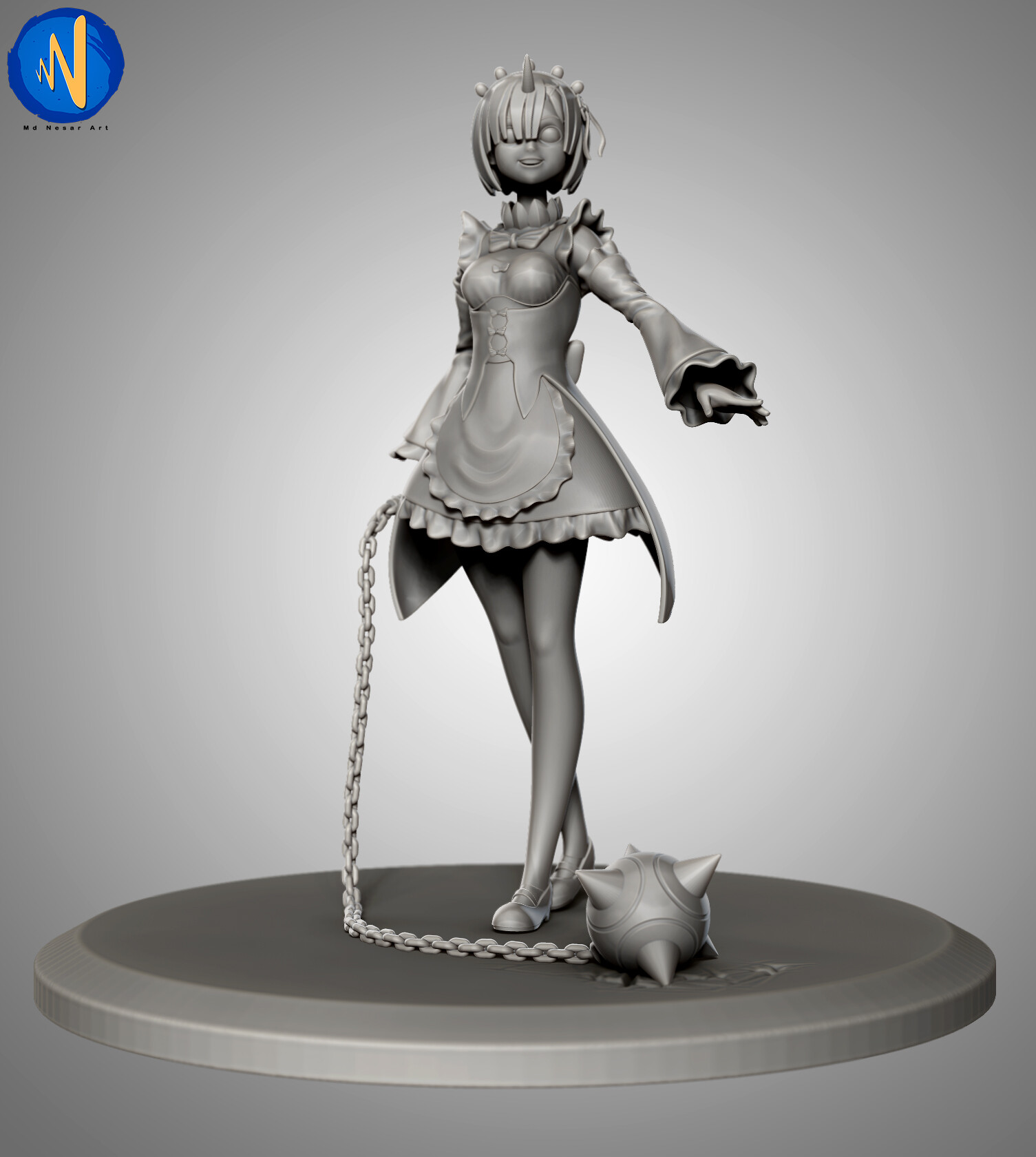 Artstation Manga Character For 3d Print Md Nesar