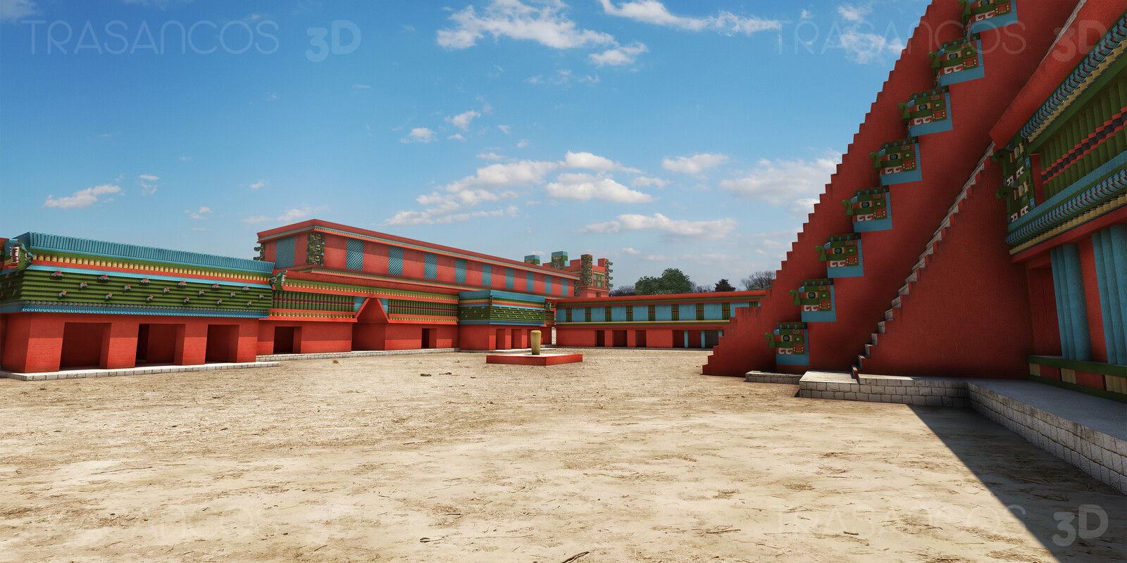 View of the Birds Court in Uxmal.
Modeled in collaboration with:
- Andrés Armesto
- Diego Blanco
