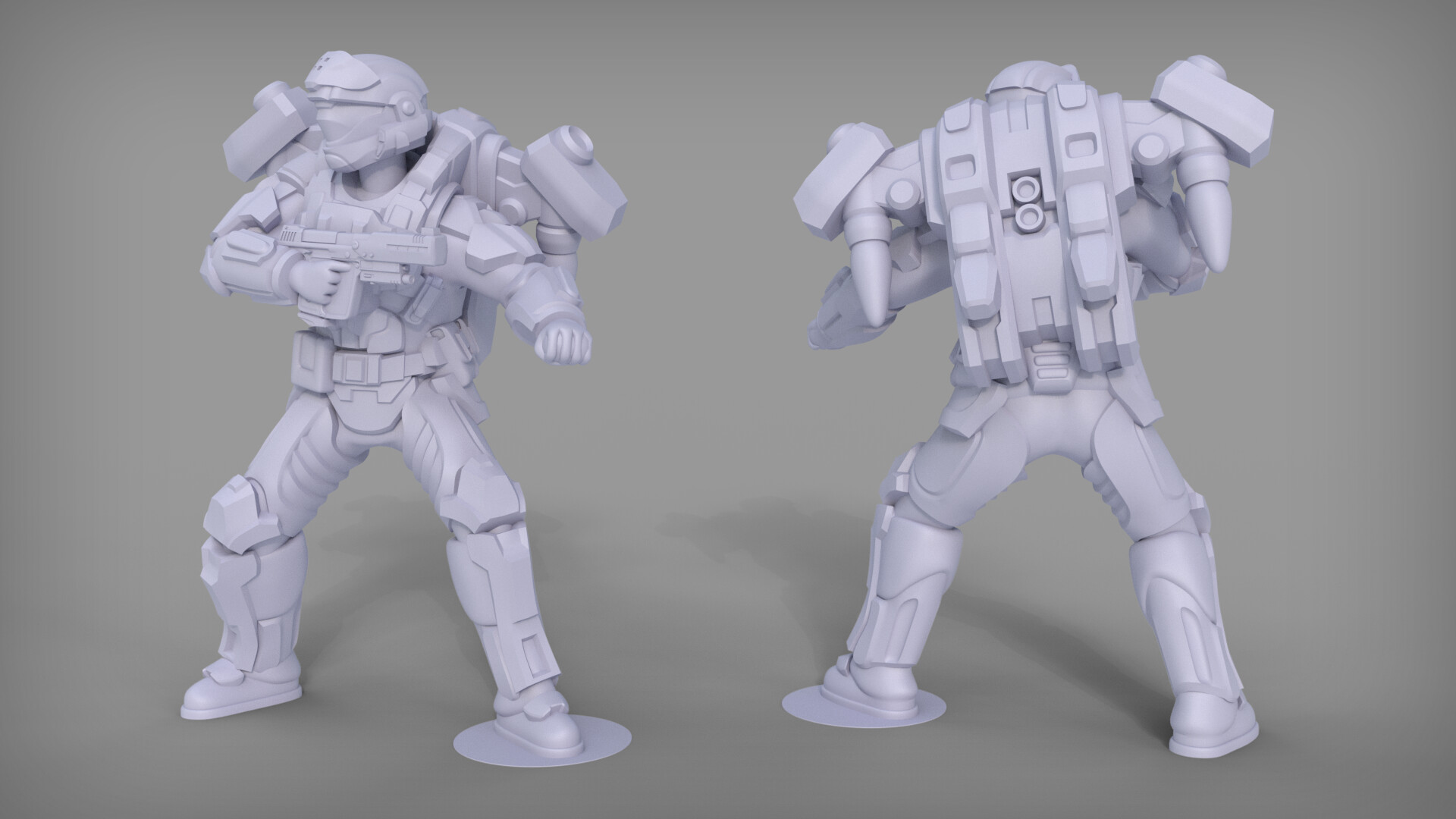 Artstation Odst Bullfrogs 15mm Scale Vincent Colborn