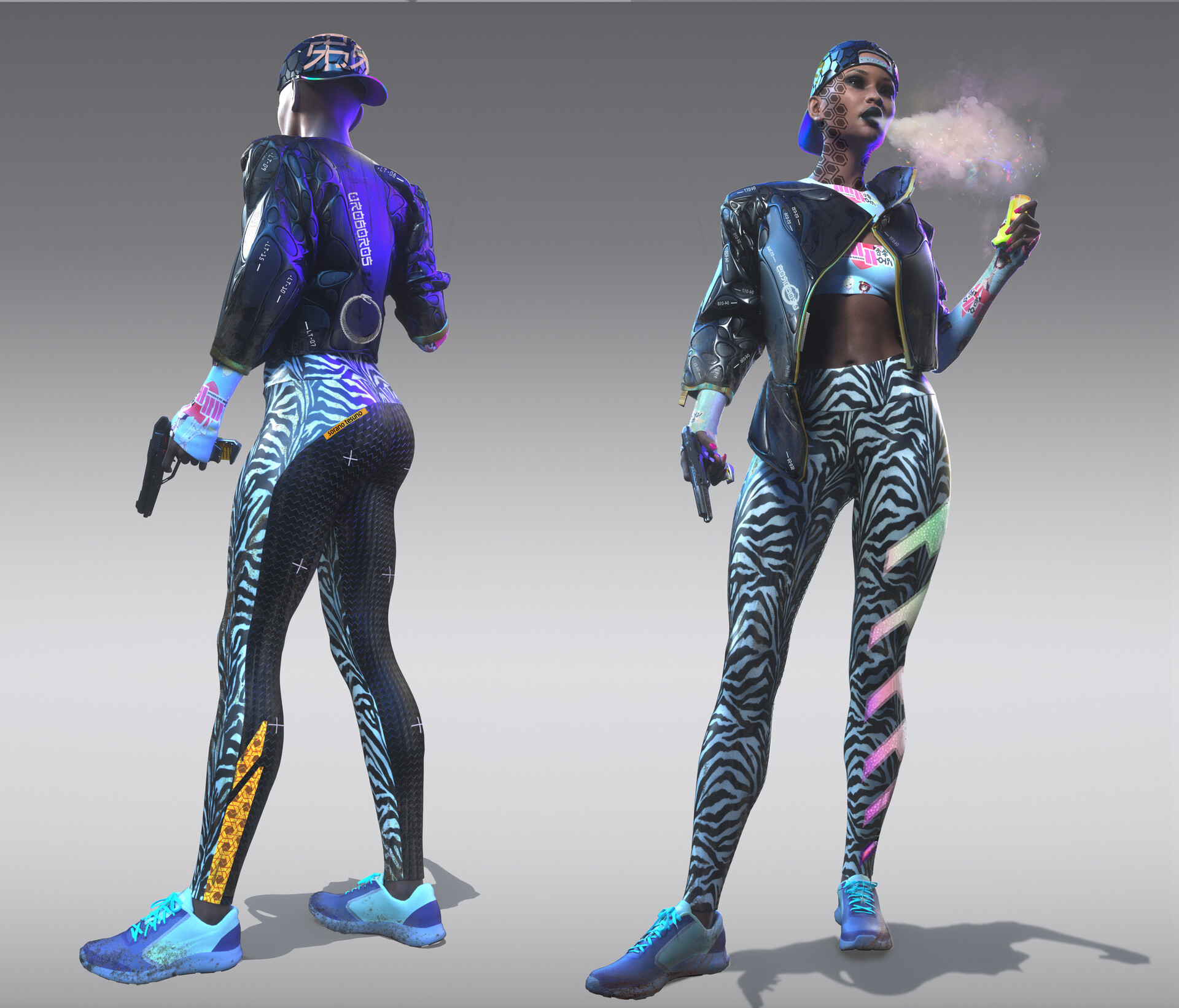 Evgeniy Maloshenkov Futuristic Cyberpunk Chick
