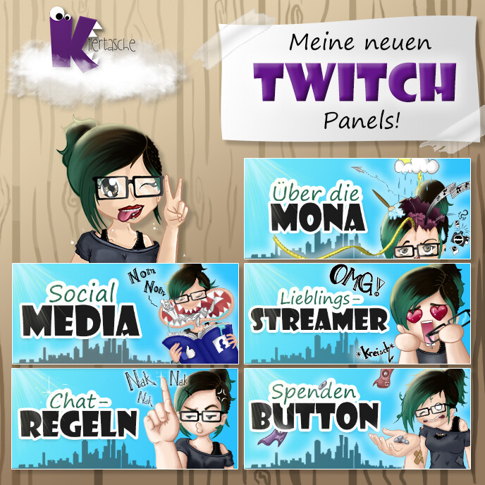 Artstation Panels For Twitch Tv Killertasche Mona Flogel