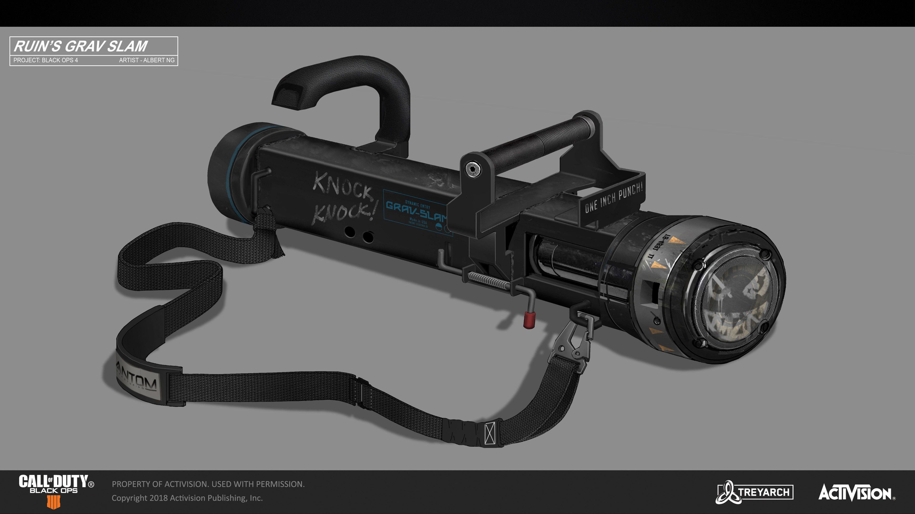 Call of Duty - Black Ops 4 - Specialist Weapon - Ruin's Gravity Slam Concept.

Concept Art - Albert Ng