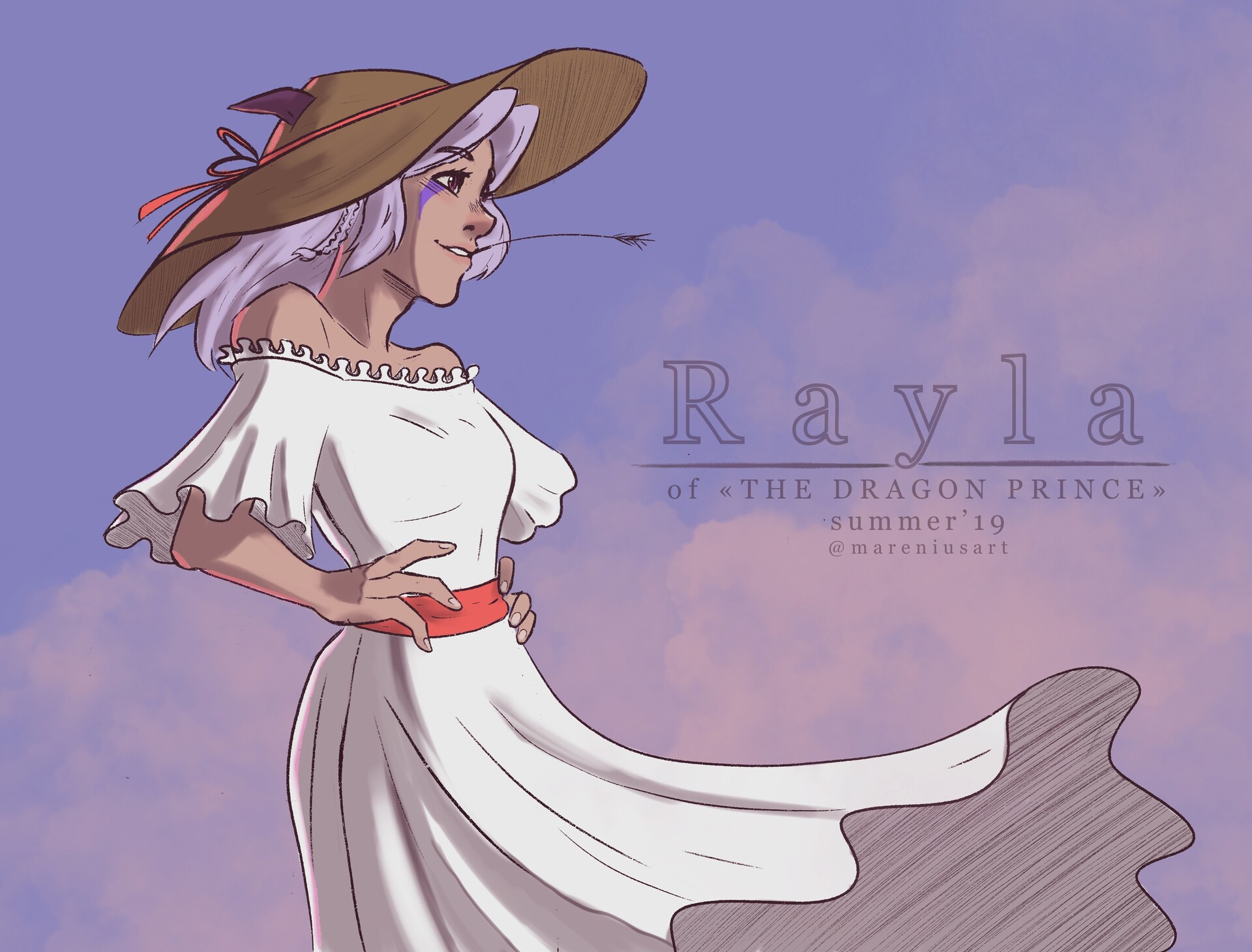 Marenius Art Rayla From The Dragon Prince Rayla flopped backwards into the grass with a long, defeated groan. rayla from the dragon prince