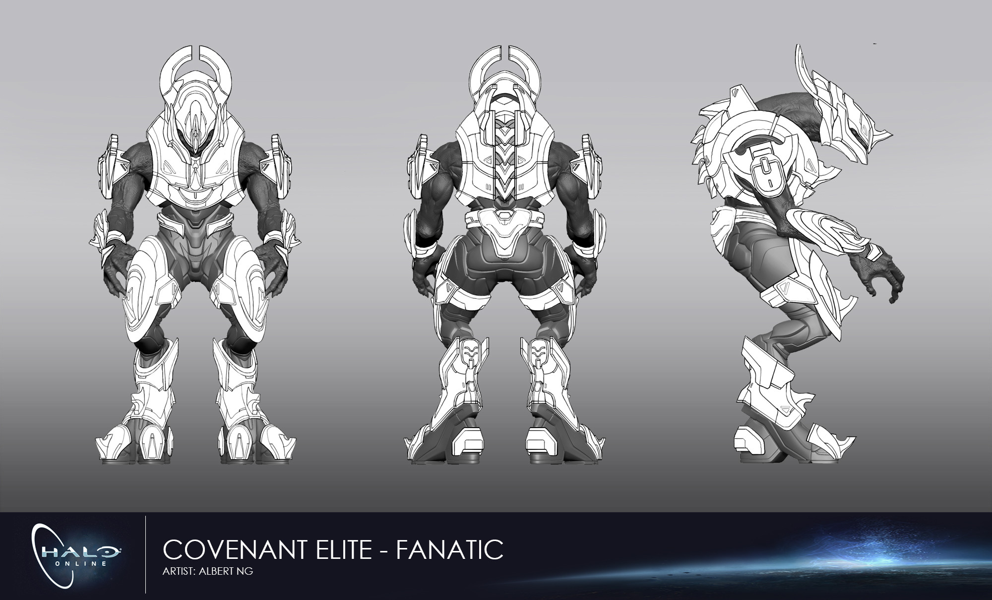 Halo Online - Elite Fanatic Armor Concept.