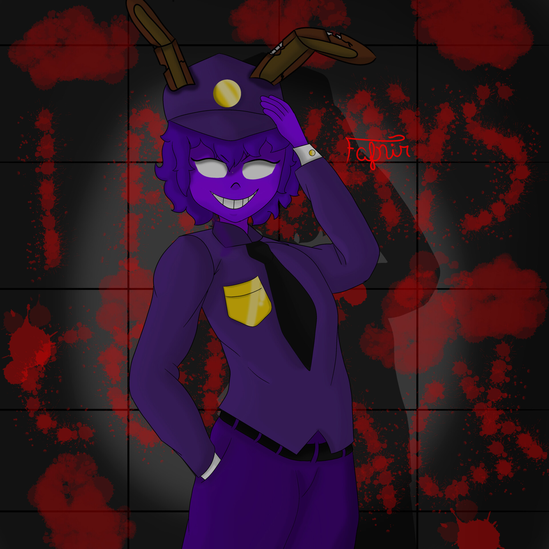 ArtStation - PurpleGuy and shadow costume FNaF fanart