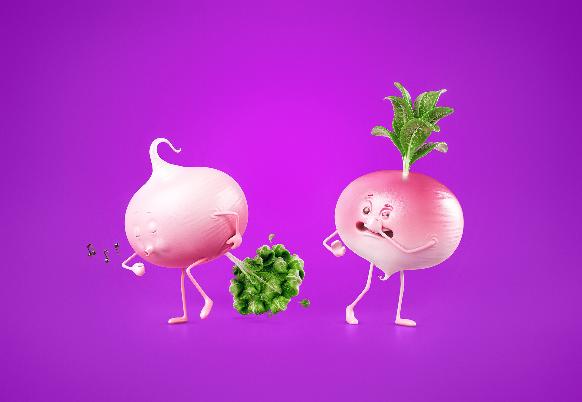 ArtStation Farting Radish