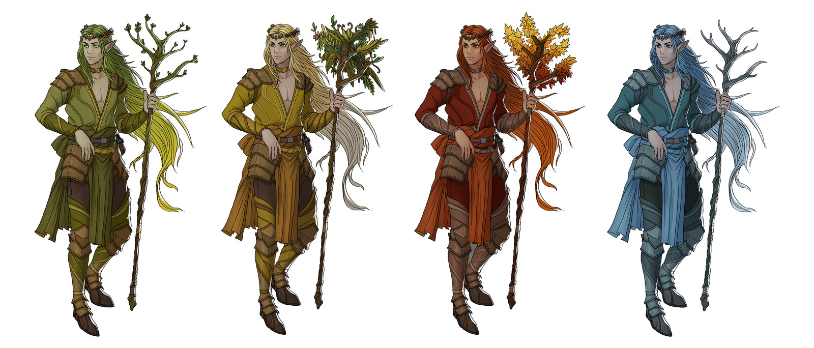 Ferryn, an Eladrin Elf Druid. Eladrin is a new elf race from the Mordekainen's book.