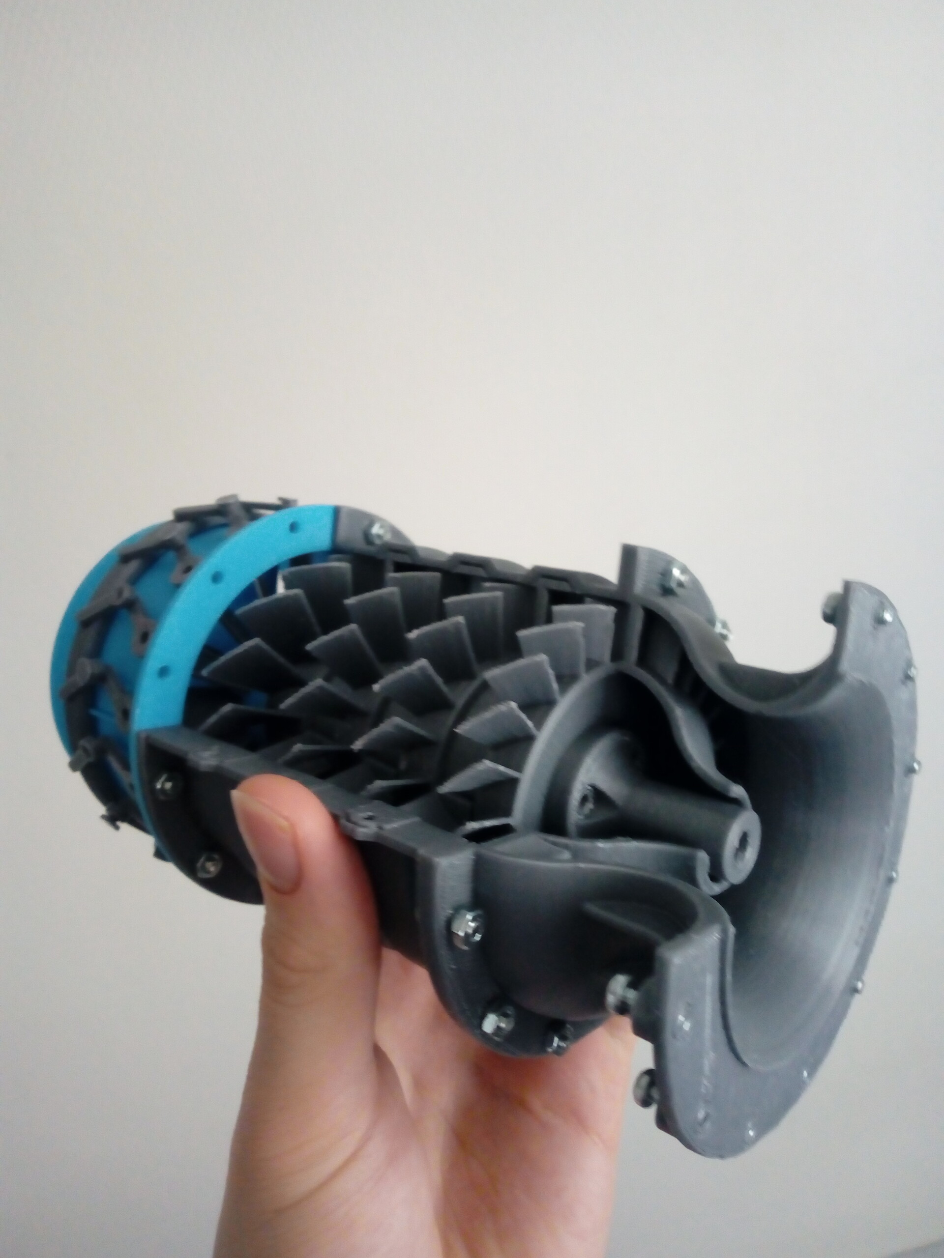 Artstation 3d Printable Axial Centrifugal Rc Turbine With