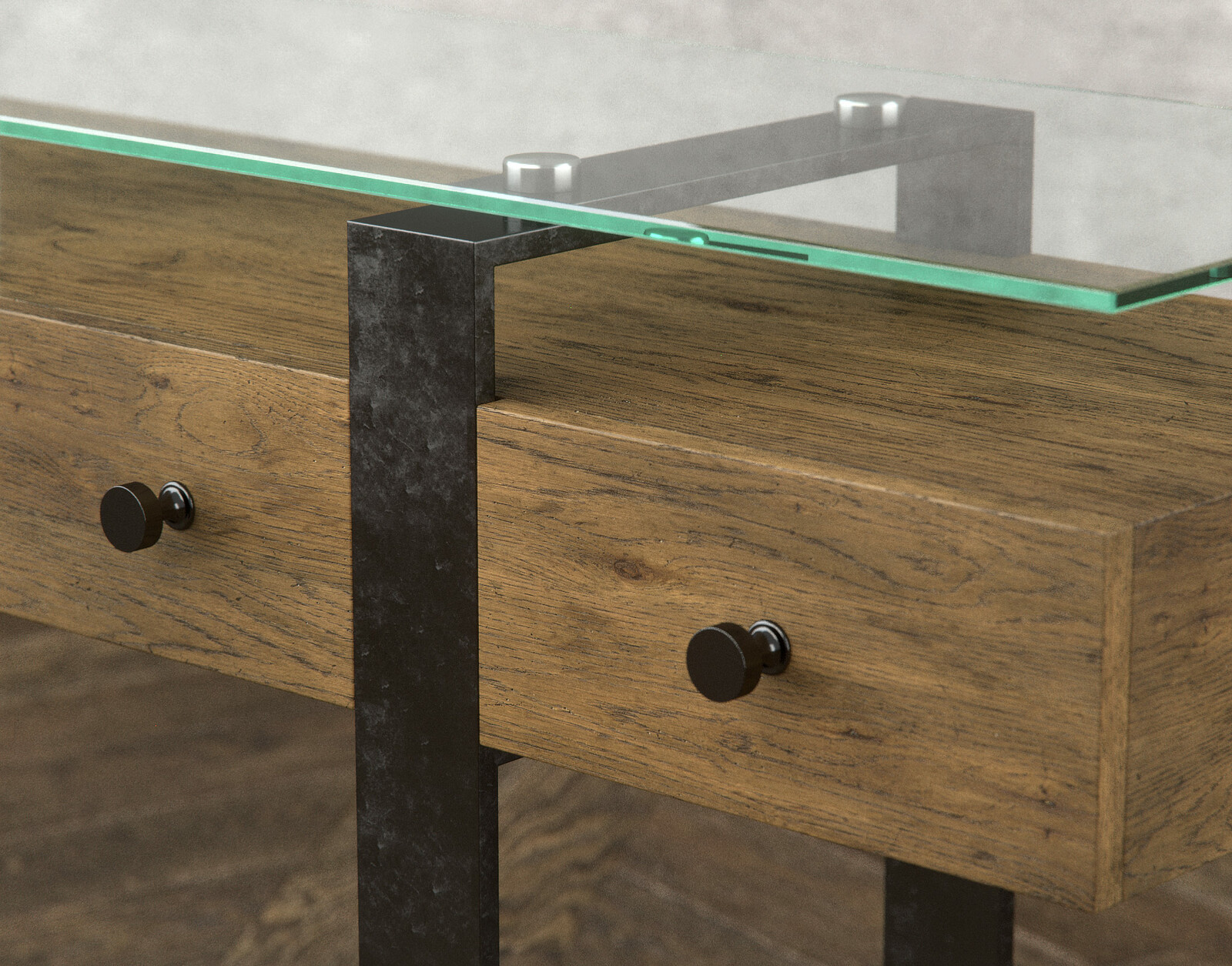 Perspective rendering of the Volito Sofa Table