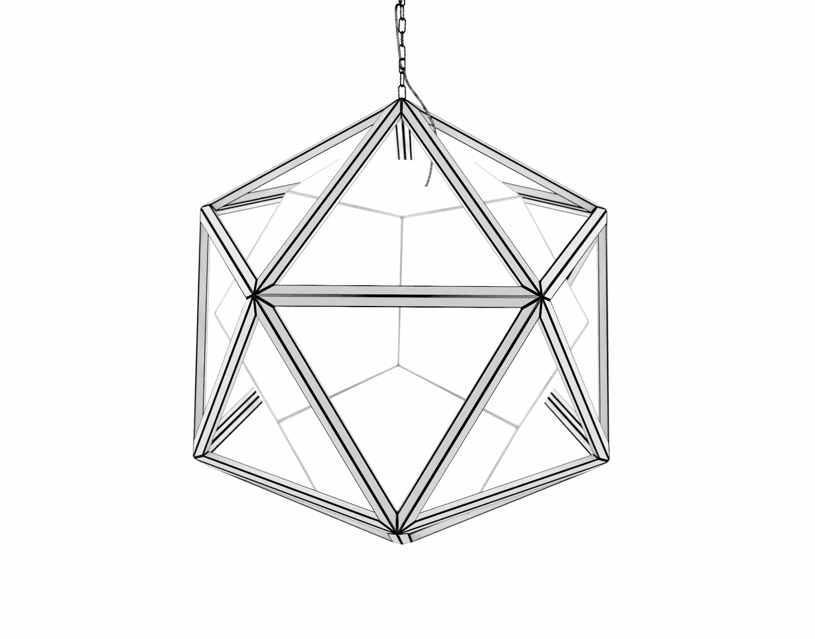 Wireframe rendering of the Icosa Chandelier