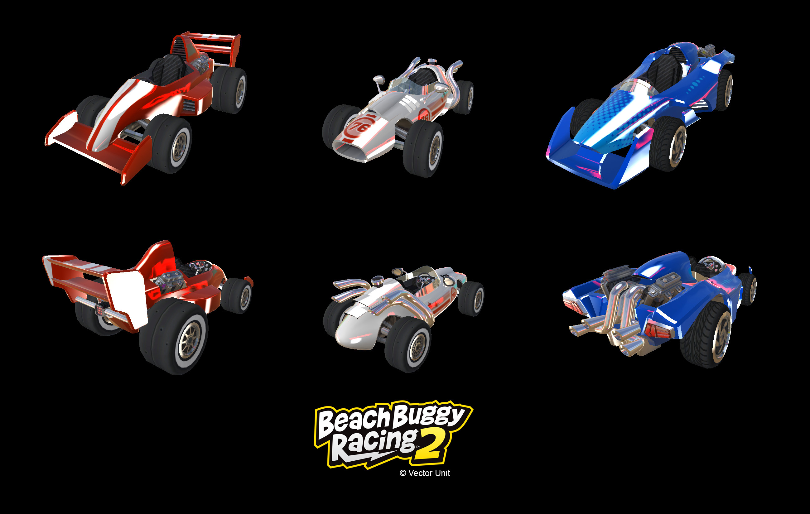 Beach Buggy Racing 2 Vehicles: Formula One Configurations