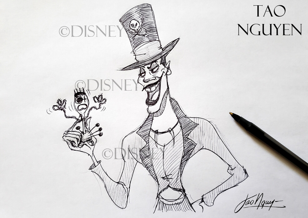 pix Disney Dr Facilier Drawing dr facilier doodle drawing tao nguyen