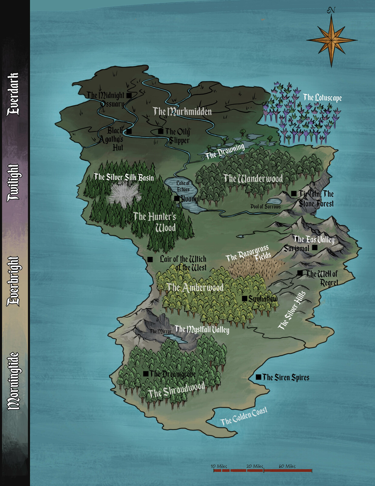 Map of the Feywild - Gimbles Guide to the Feywild