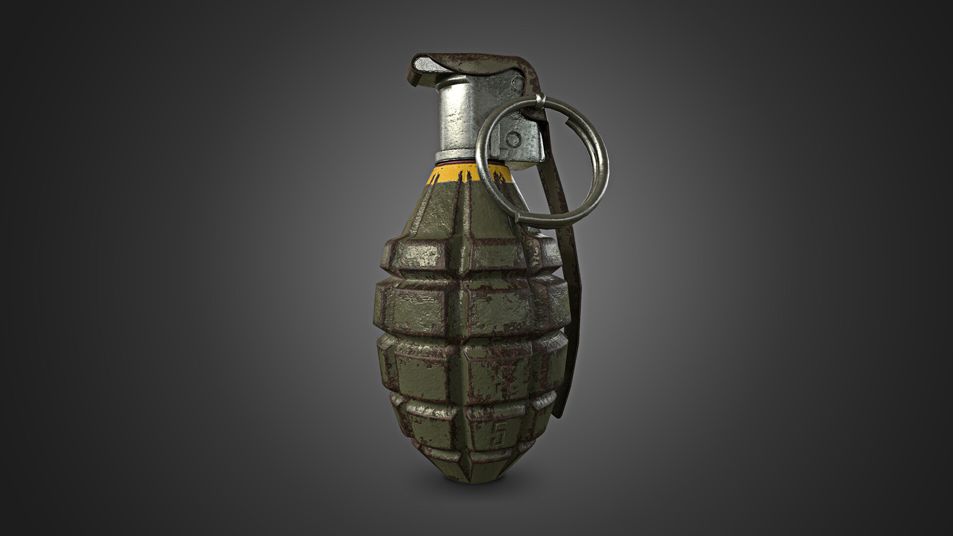 Artstation 3d Game Weapon Grenade Bomb