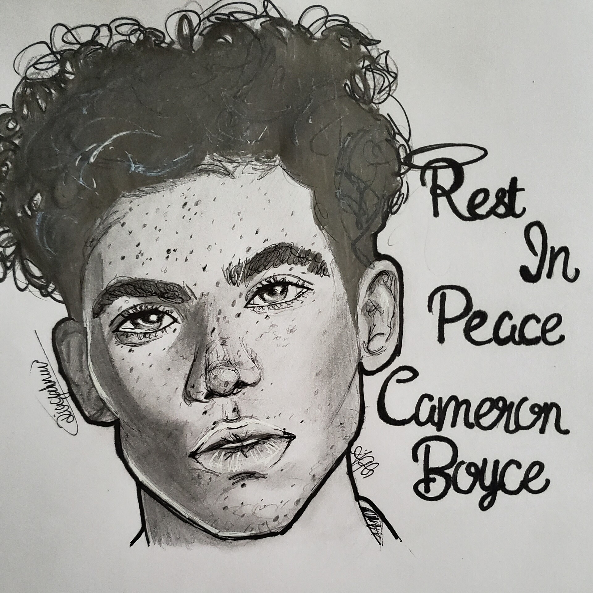 Artstation Rip Cameron Boyce Dia Jahnee
