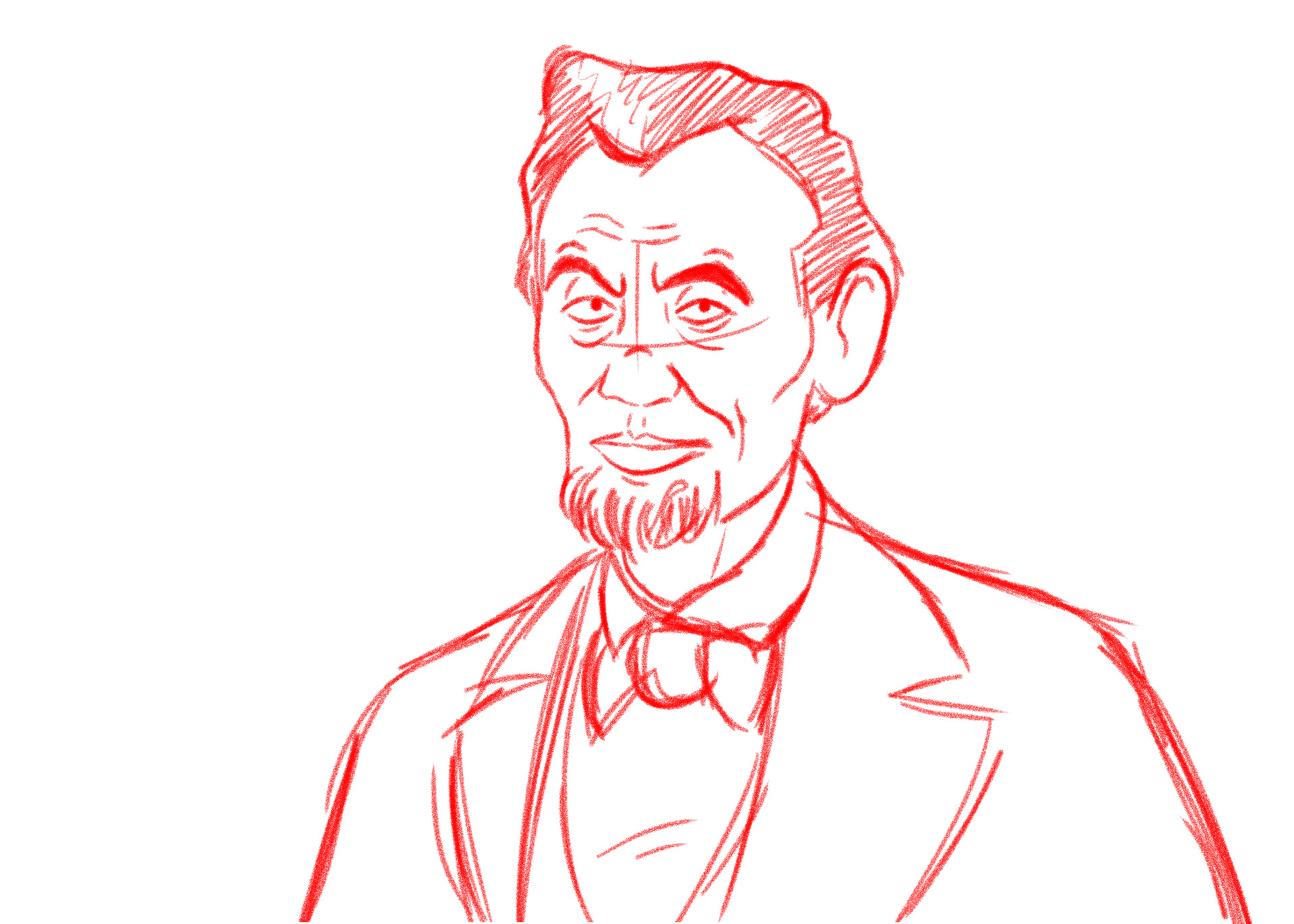 How To Draw Abraham Lincoln Easy