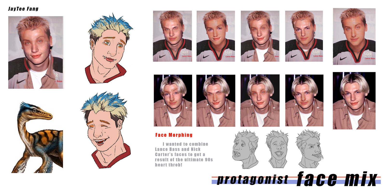 Face superimposing of Lance Bass (*NSYNC), and Nick Carter (BSB) 