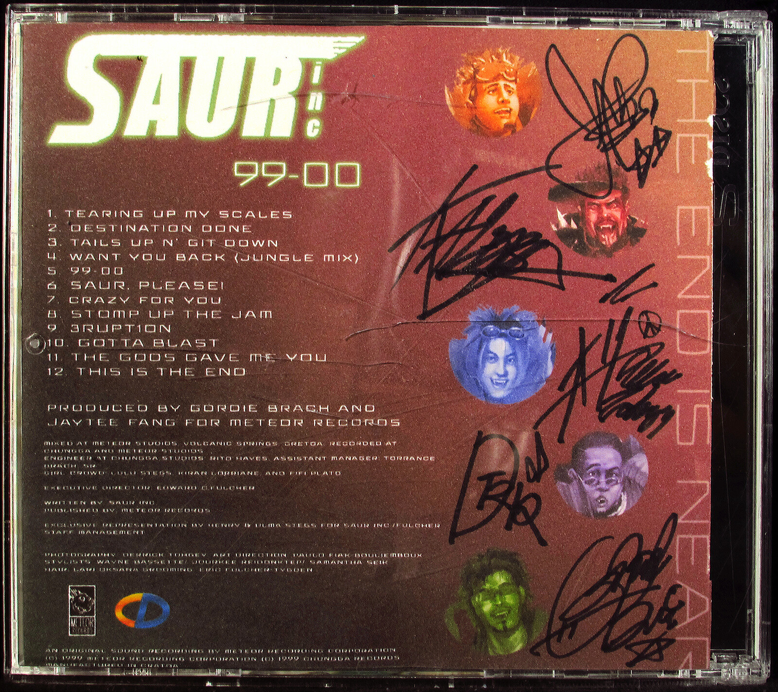 Autographed back sleeve