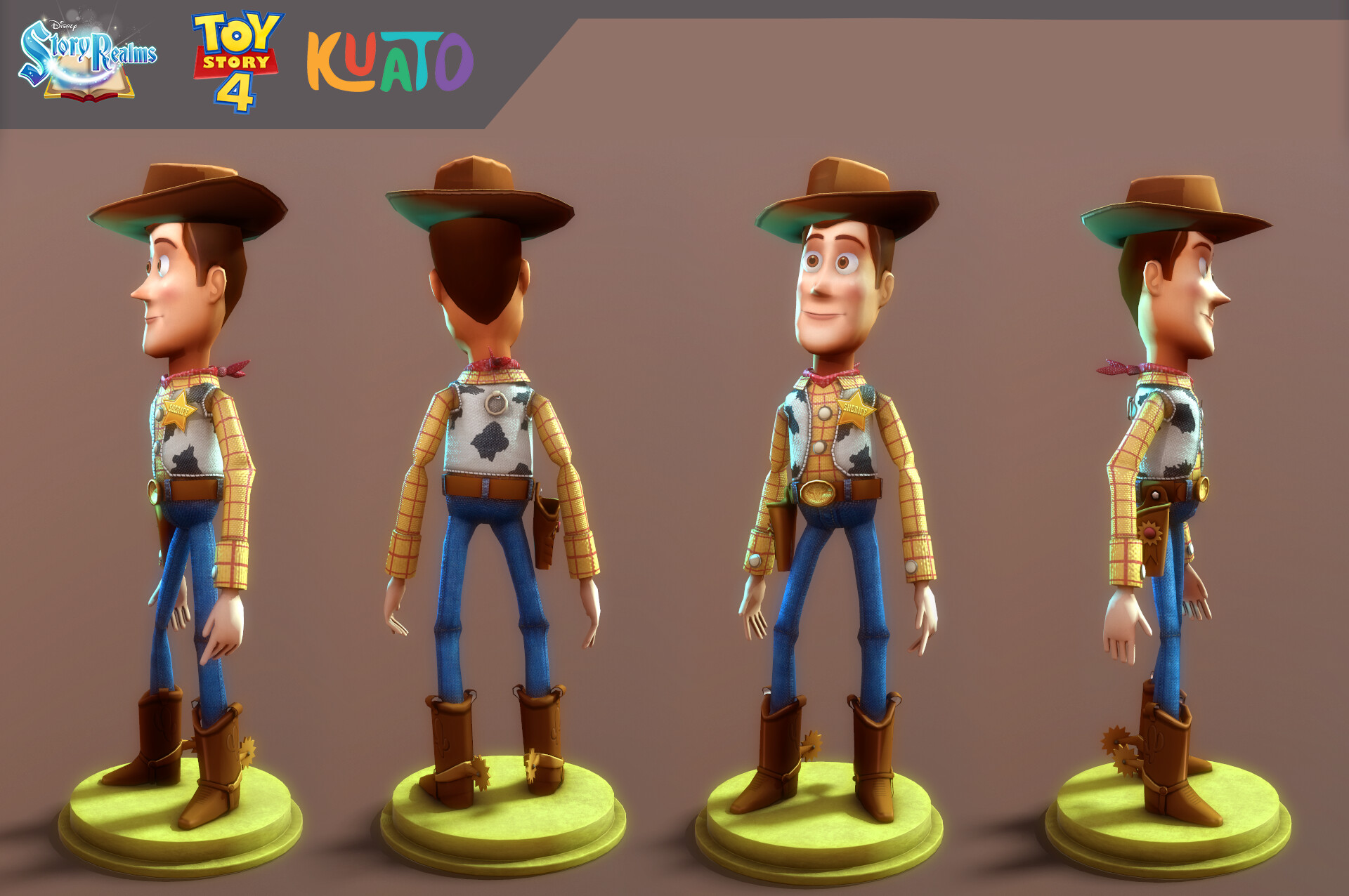 ArtStation Woody for toy story 4 Disney story realms