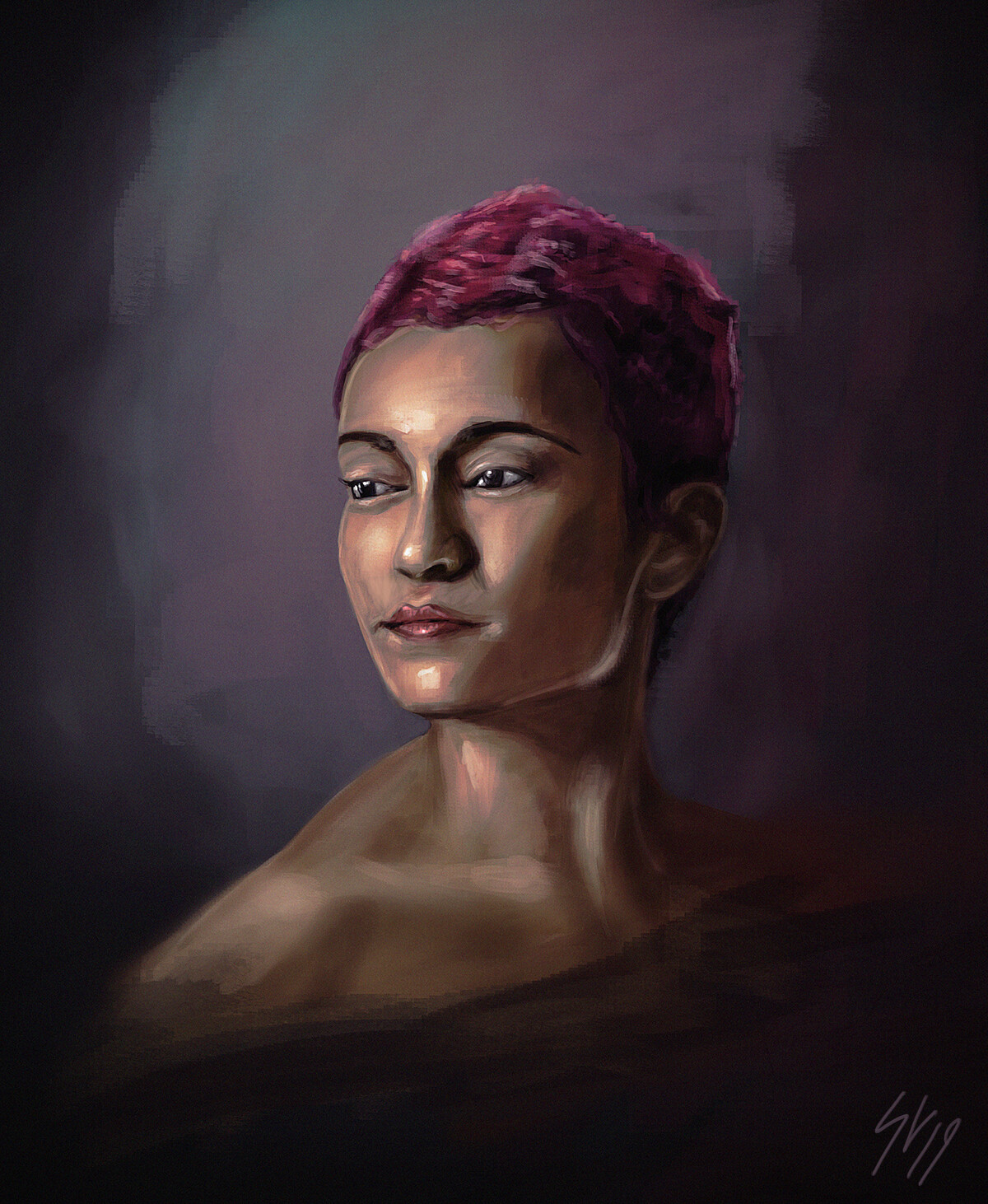 Samuel Lehikoinen Female Face Study 9 7 19