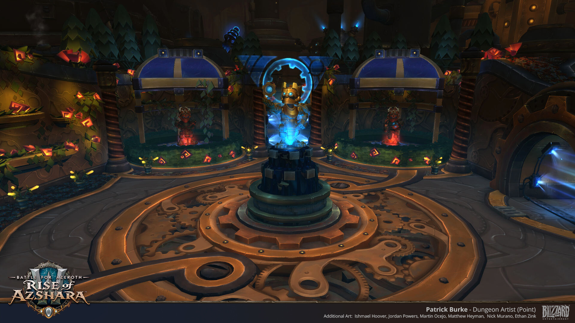 Artstation World Of Warcraft Mechagon Dungeon Art Patrick Burke