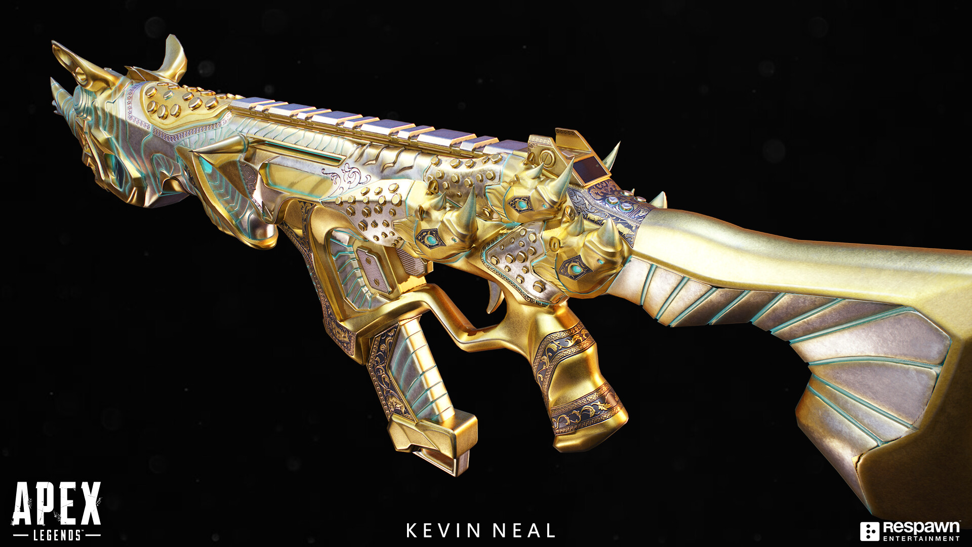 Artstation Apex Legends R301 Legendaries Iron Rampage Golden Rampage Kevin Neal