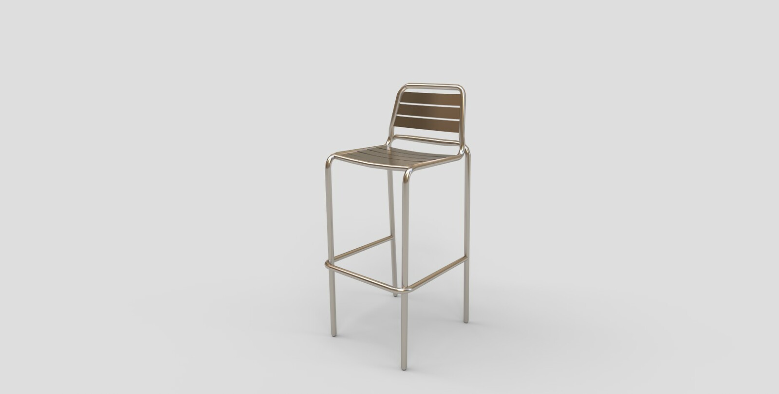 Uhuru Bar Stool in Chrome