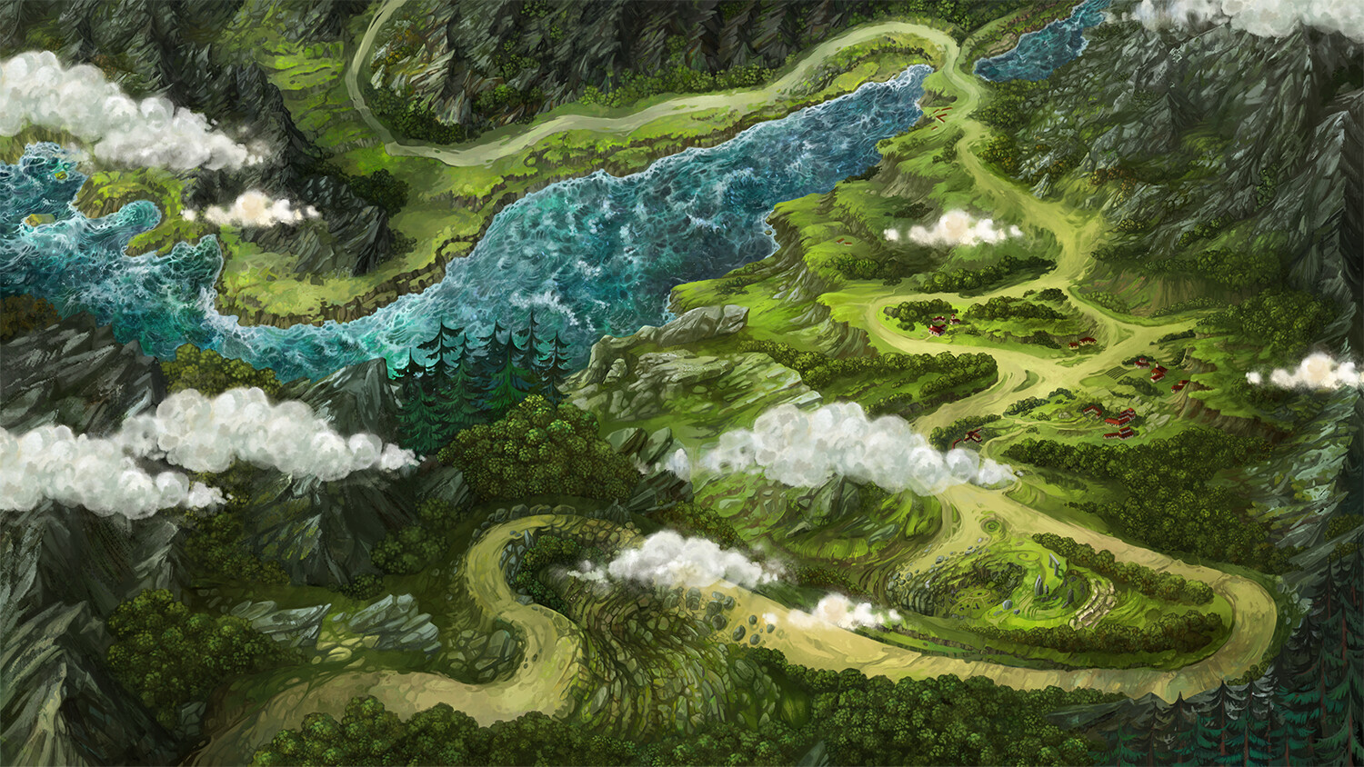Alena Fedorova Map For Game World