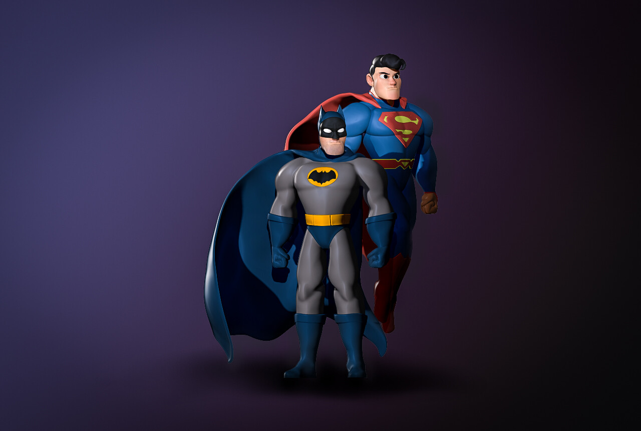 Daniel Platt - Batman and Superman 3D Models