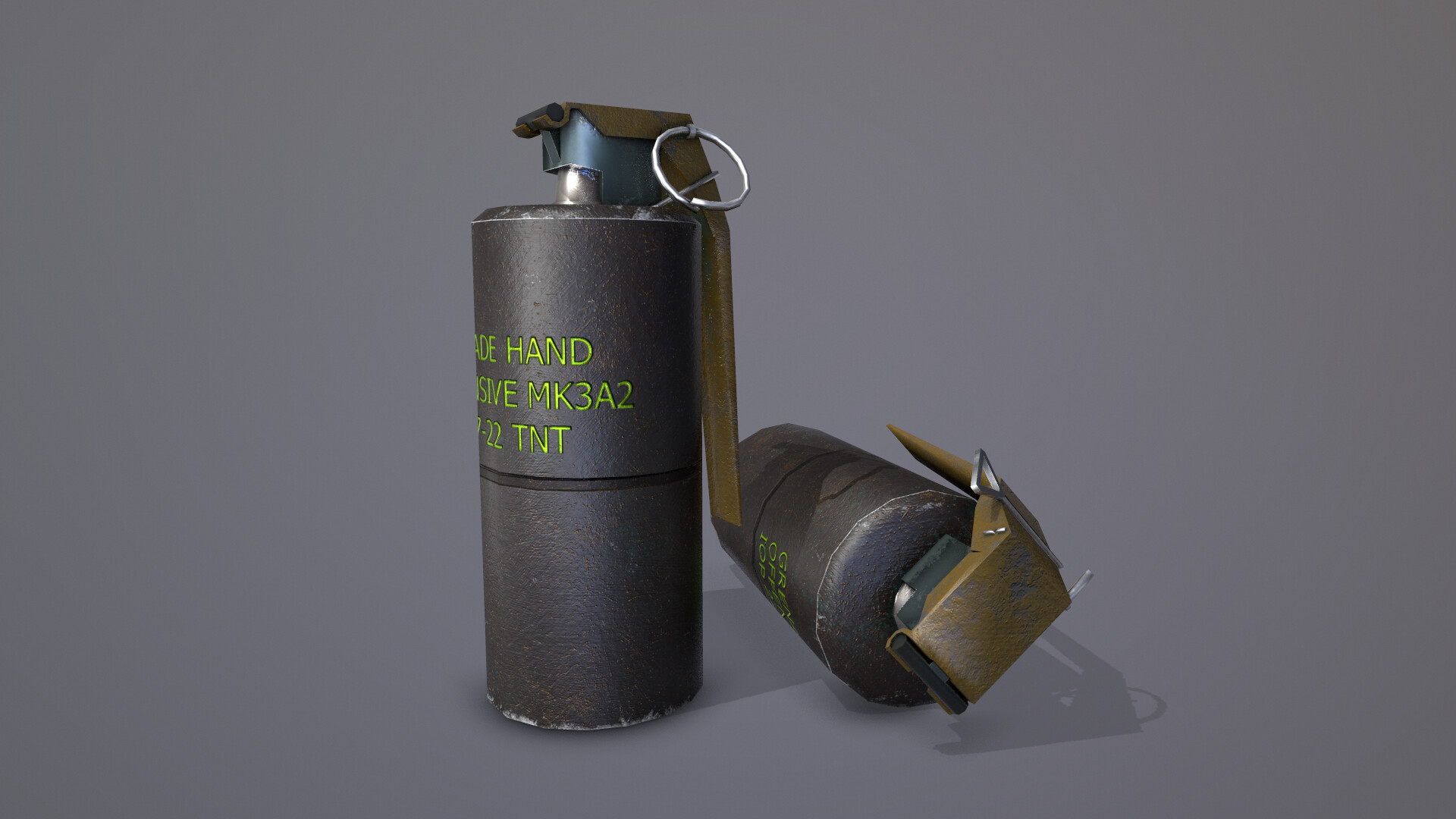 Frag Grenade MK3A2 Buy Royalty Free 3D Model By, 41% OFF