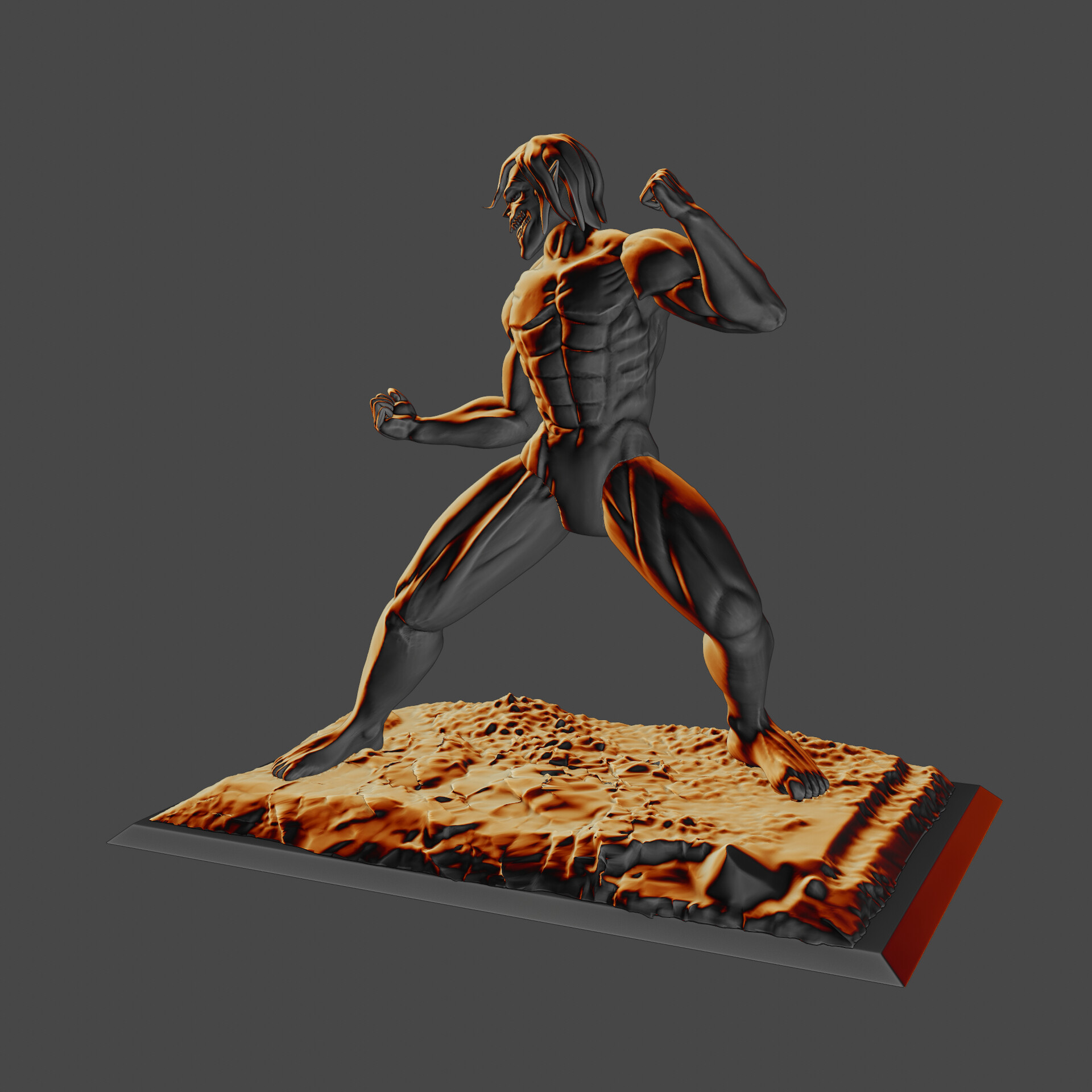 Artstation Shingeki No Kyojin Attack On Titan Eren Stl 3d Print