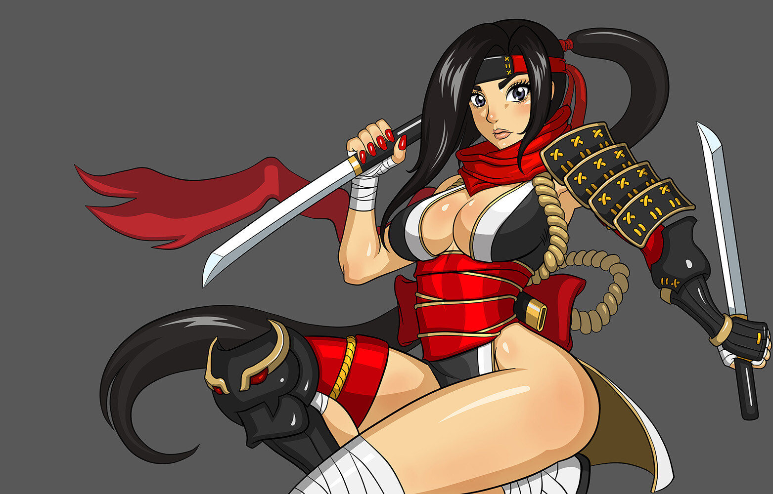 Artstation Ninja Girl Pinup Gary Lai