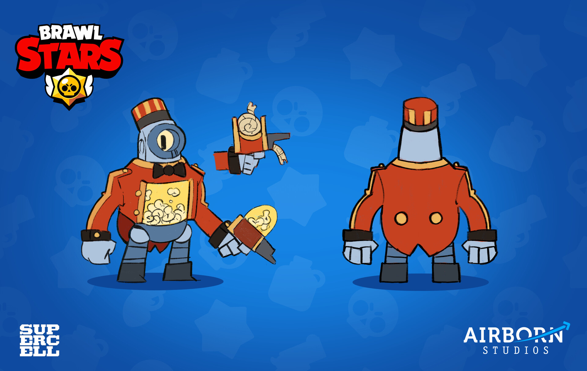Artstation Brawl Stars Popcorn Ricochet Airborn Studios
