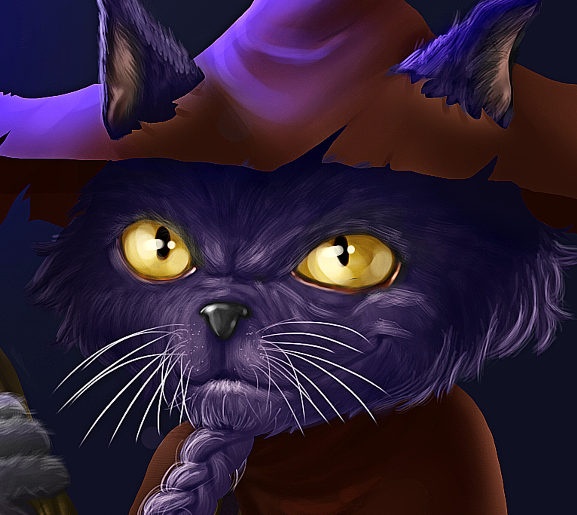 magic cat purple