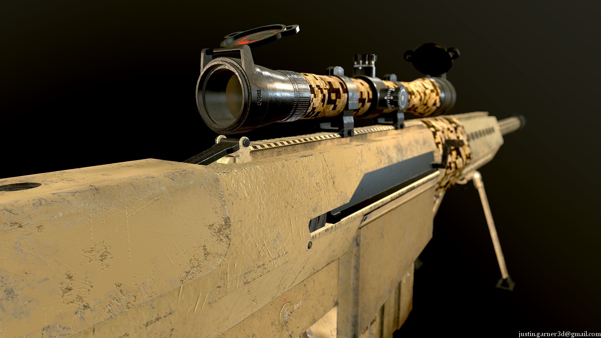 artstation barrett 50 caliber sniper