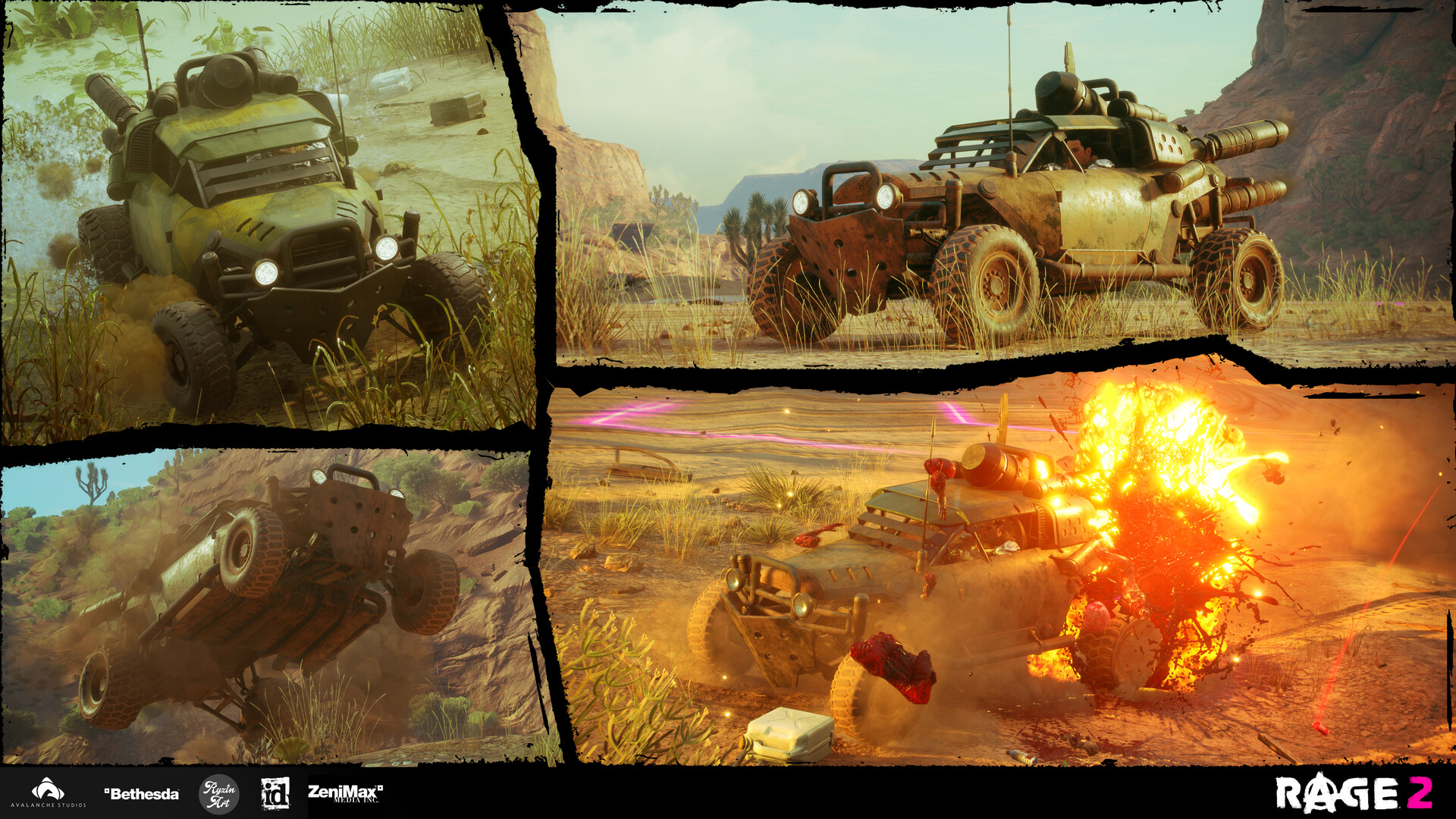 RYZIN ART Rage 2 Race Cars