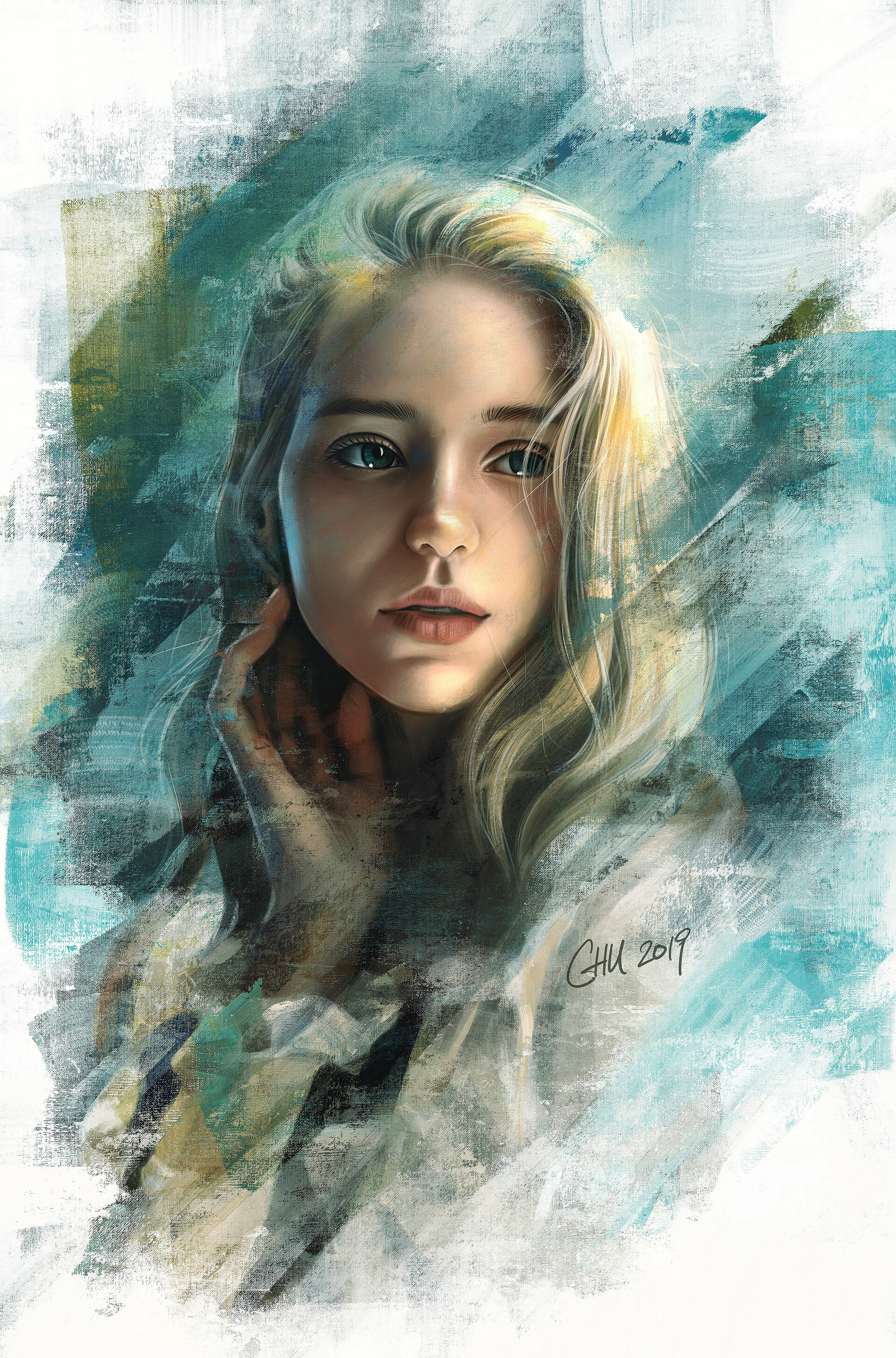 Artstation Procreate Portrait Painting 11072019 Vincent Chu
