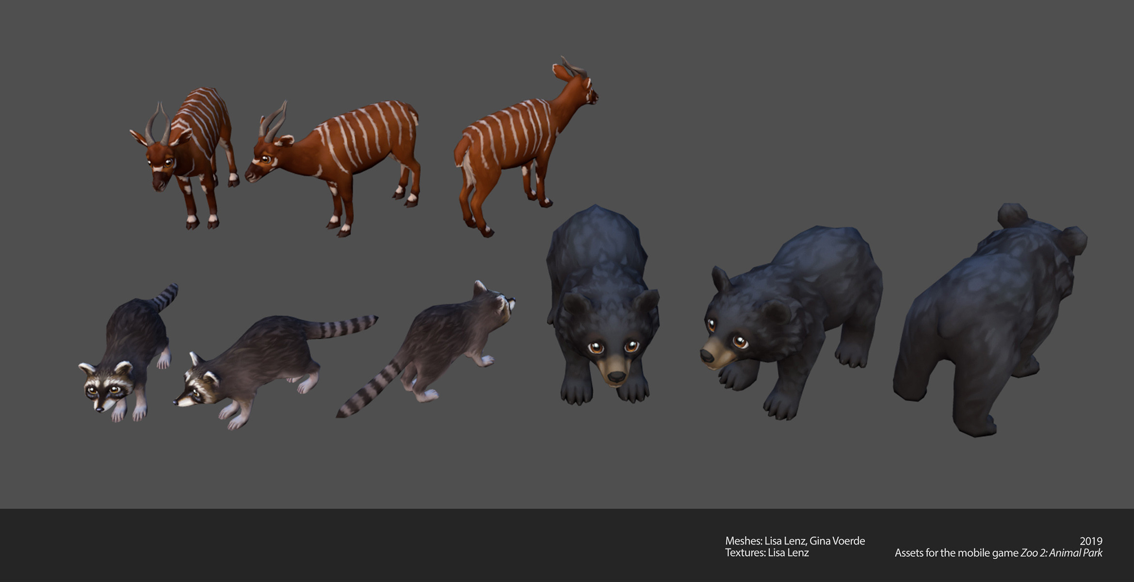 Artstation Assets For Zoo 2 Animal Park Animals Lisa Lenz