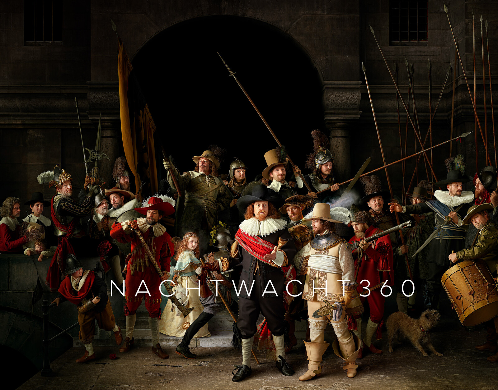 The final photograph depicting The Night Watch