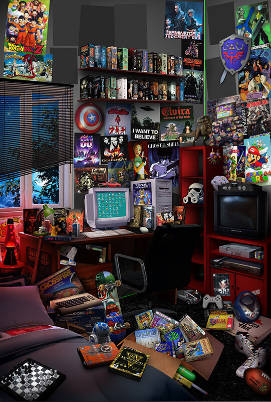 Rachid Lotf The Ultimate 90s Gaming Room