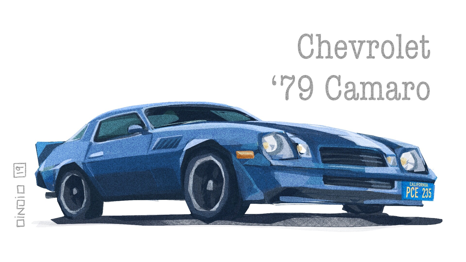 Artstation Chevrolet 79 Camaro Z28 Rui Dias