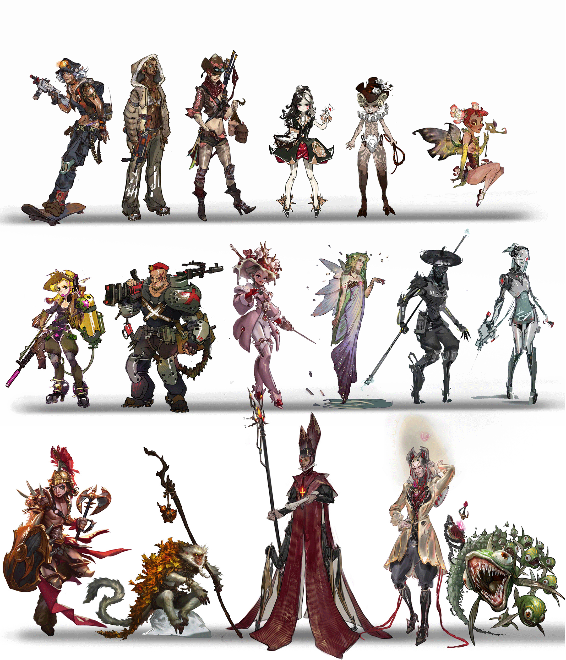Range characters