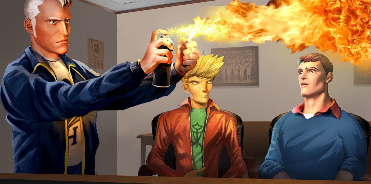 Artstation Firebreather Gary Glover It's not easy being a teen like duncan. artstation firebreather gary glover