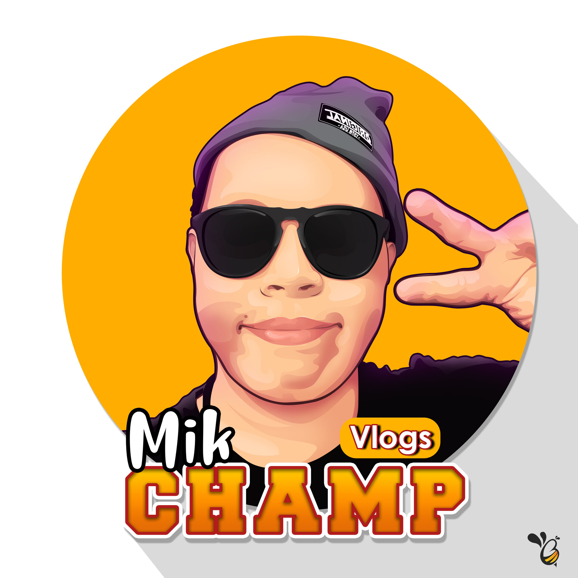Premium Vector | Popular vlog logo flat illustration of popular vlog vector  logo for web design