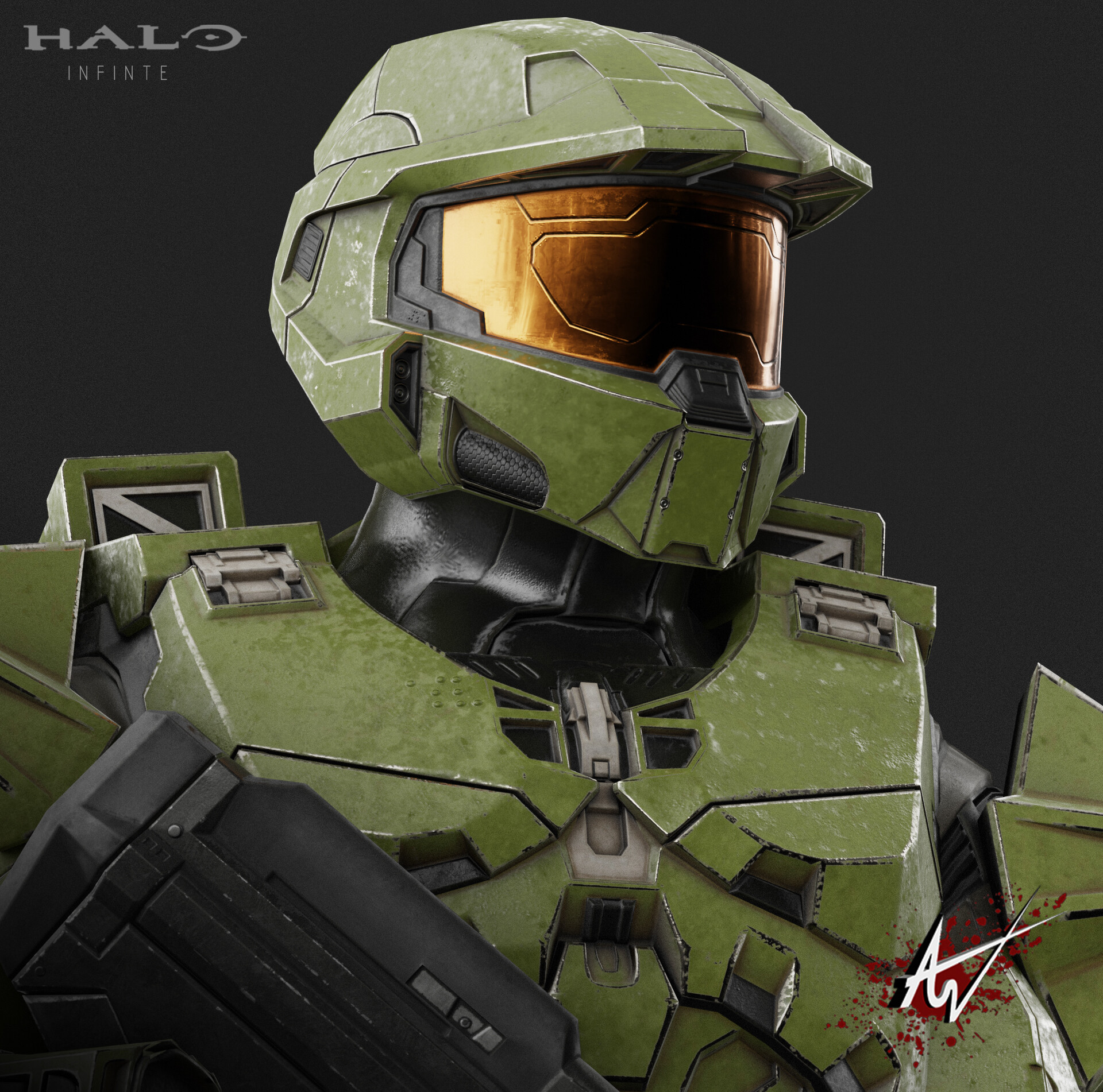 Artstation Halo Infinte Master Chief Abimael Salazar