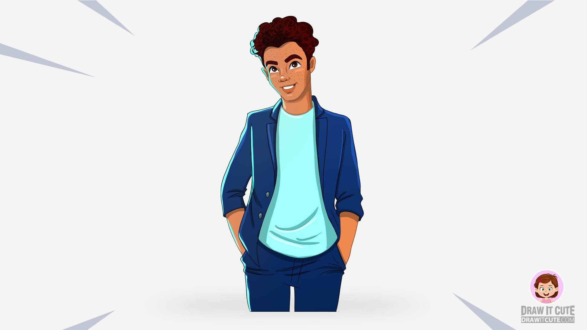 Artstation How To Draw Cameron Boyce Simple Step By Step