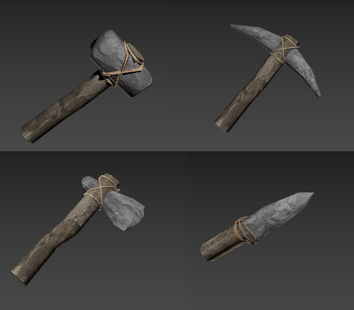 Stone Tools (low-poly)