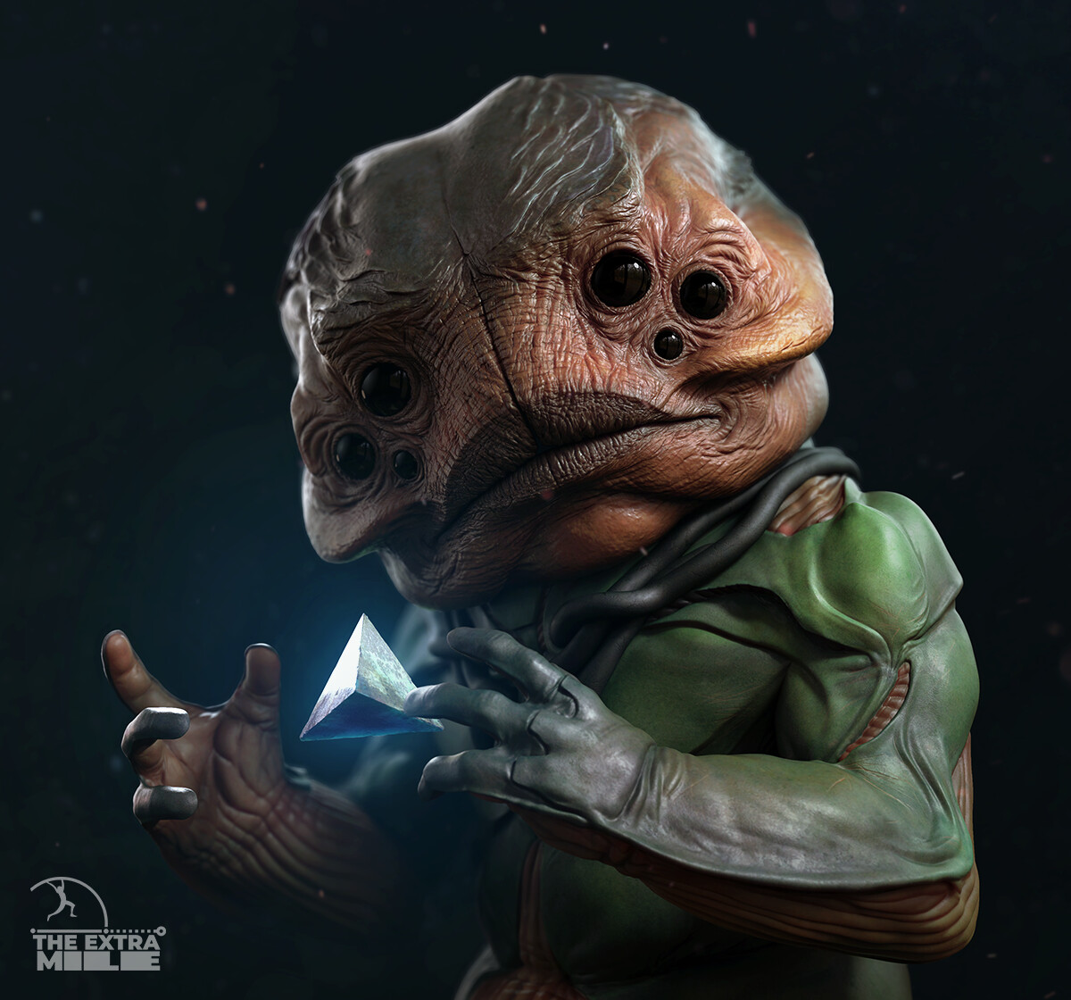 Another render of the early process (ZBrush polypaint to Keyshot workflow)
